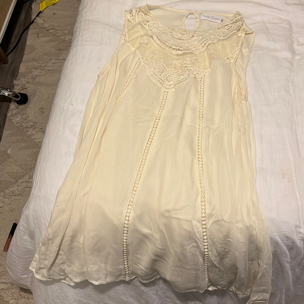 Cream White Dress